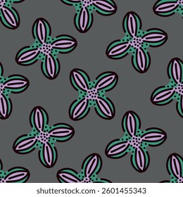 textile design with beautiful flowers pattern image