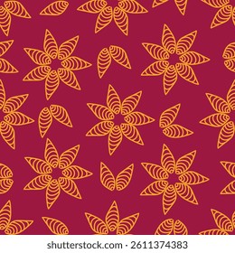 textile design with beautiful flowers pattern image