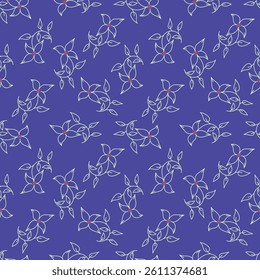 textile design with beautiful flowers pattern image