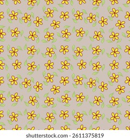 textile design with beautiful flowers pattern image