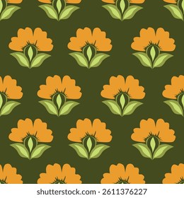 textile design with beautiful flowers pattern image