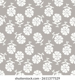 textile design with beautiful flowers pattern image