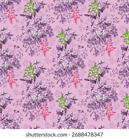 Stoffdesign mit schönem Blumenmuster Bild