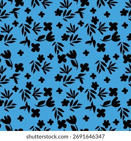 Diseño textil con hermosas flores patrón Imagen

