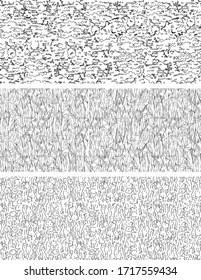 Textile design. Black vector stripes.