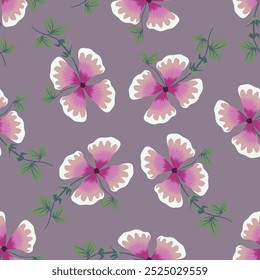 textile design bright background solid abstract three-tone small rose and tiny flower, all-over seamless vector pattern with red and yellow tone color illustration digital image printing factory