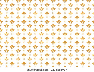 diseño textil arte de patrón buta para impresión, hojas de otoño y puntos
Patrón sin foco con patrón amarillo adorno con damasquín.