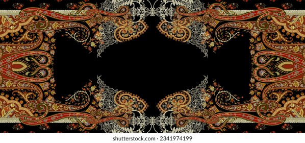 Textile Design by Paisley type use any print in fabric.