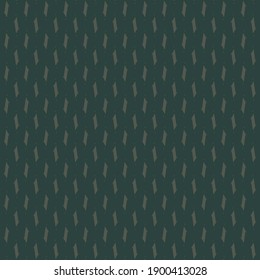 Textile design, consisting of short lines and tiny dots. Simple model in dark shades of blue and gray.