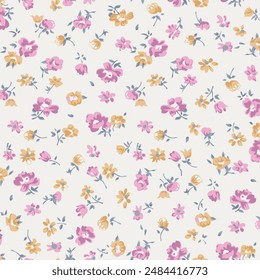 diseño textil con Imagen de patrón floral lindo