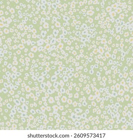 textile design with cute floral pattern image
