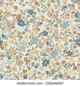 Textile Design Cute Flower Pattern Image Stock Vector (Royalty Free ...