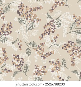 textile design with cute flowers pattern image