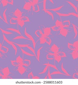 textile design with cute image flower pattern