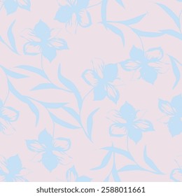 textile design with cute image flower pattern