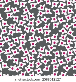 textile design with cute image flower pattern