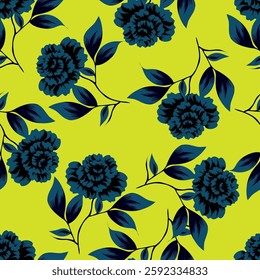 textile design with cute image flower pattern