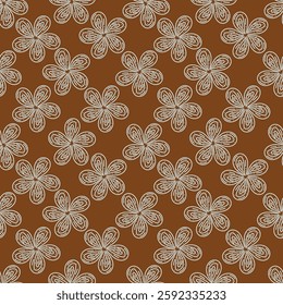 textile design with cute image flower pattern