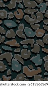 textile design with cute leopard skin pattern 