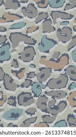 textile design with cute leopard skin pattern image
