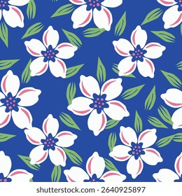 textile design with cute silhouette foliage pattern image
