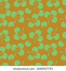 textile design with cute silhouette foliage pattern image
