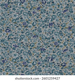 textile design with cute small floral pattern image