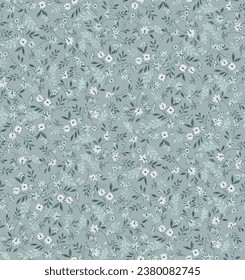textile design with cute small flowers pattern image