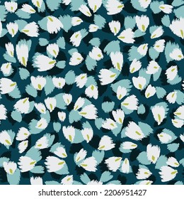 diseño textil con imagen decorativa de motivos florales