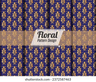 Textile Design Digital Border and Motif. Simpless vector graphics.