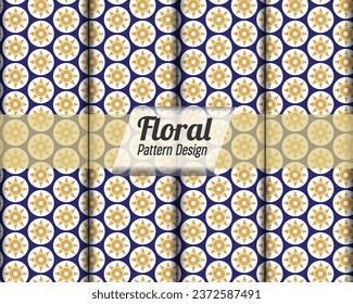 Textile Design Digital Border and Motif. Simpless vector graphics.