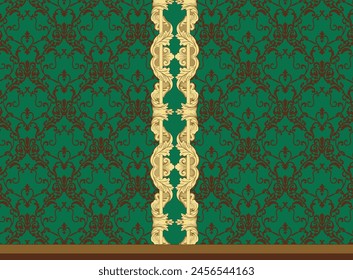 Diseño Textil Digital Borde Y Motivo