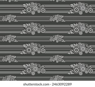 Diseño Textil Digital Borde Y Motivo