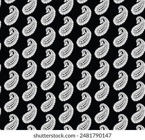 Textile Design Digital Border And Motif