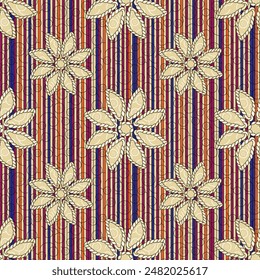 Diseño Textil Digital Borde Y Motivo