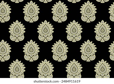 Diseño Textil Digital Borde Y Motivo