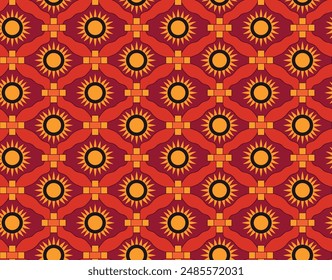 Textile Design Digital Border And Motif