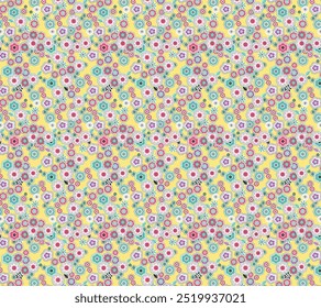Textile Design Digital Border And Motif