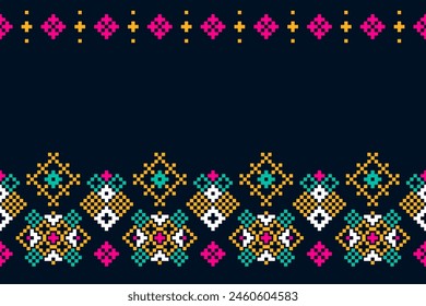 Textile design elegant border and vintage paisleys and motifs. traditional paisley style border art. Design watercolor handmade artwork, trends, texture, abstract vintage hand drawing