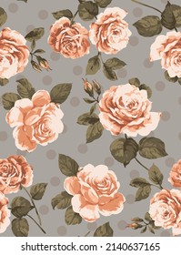 textile design with flower pattern image