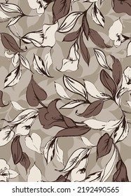 diseño textil con imagen de patrón floral