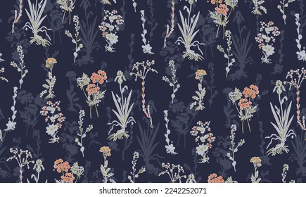 diseño textil con imagen de patrón floral