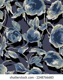 textile design with flower pattern image