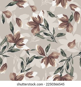 textile design with flower pattern image