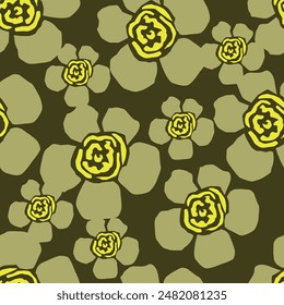 textile design, flowers leaves abstract botanic background shadow pattern allover repeats seamless pastel color ,fabric wrapper print ,spring summer