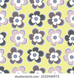 textile design, flowers leaves abstract botanic background shadow pattern allover repeats seamless pastel color ,fabric wrapper print ,spring