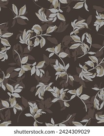 textile design with flowers pattern image