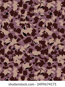 textile design monochrome medium background solid big abstract hibiscus flower pattern, all-over seamless vector motif with brown and pink tone color illustration digital image printing factor
