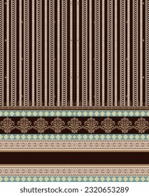 Textile design motif patterns ikat rugs paisley print on fabric 