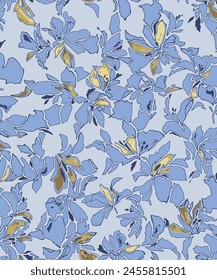 textile design with nice decorative floral pattern image